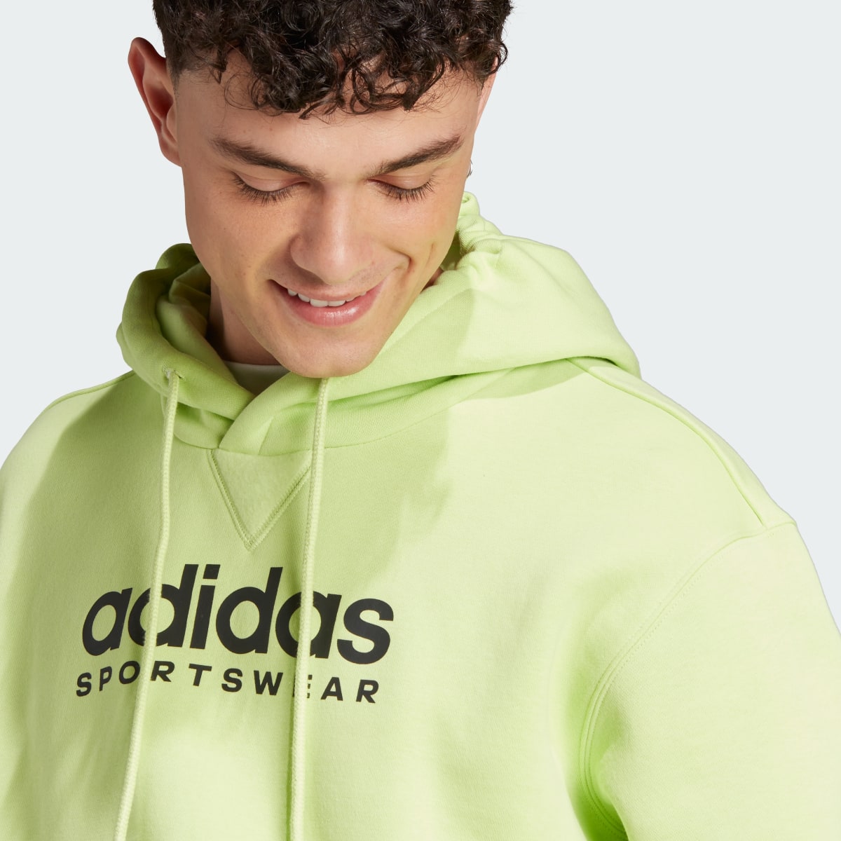 Adidas All SZN Fleece Graphic Hoodie. 6