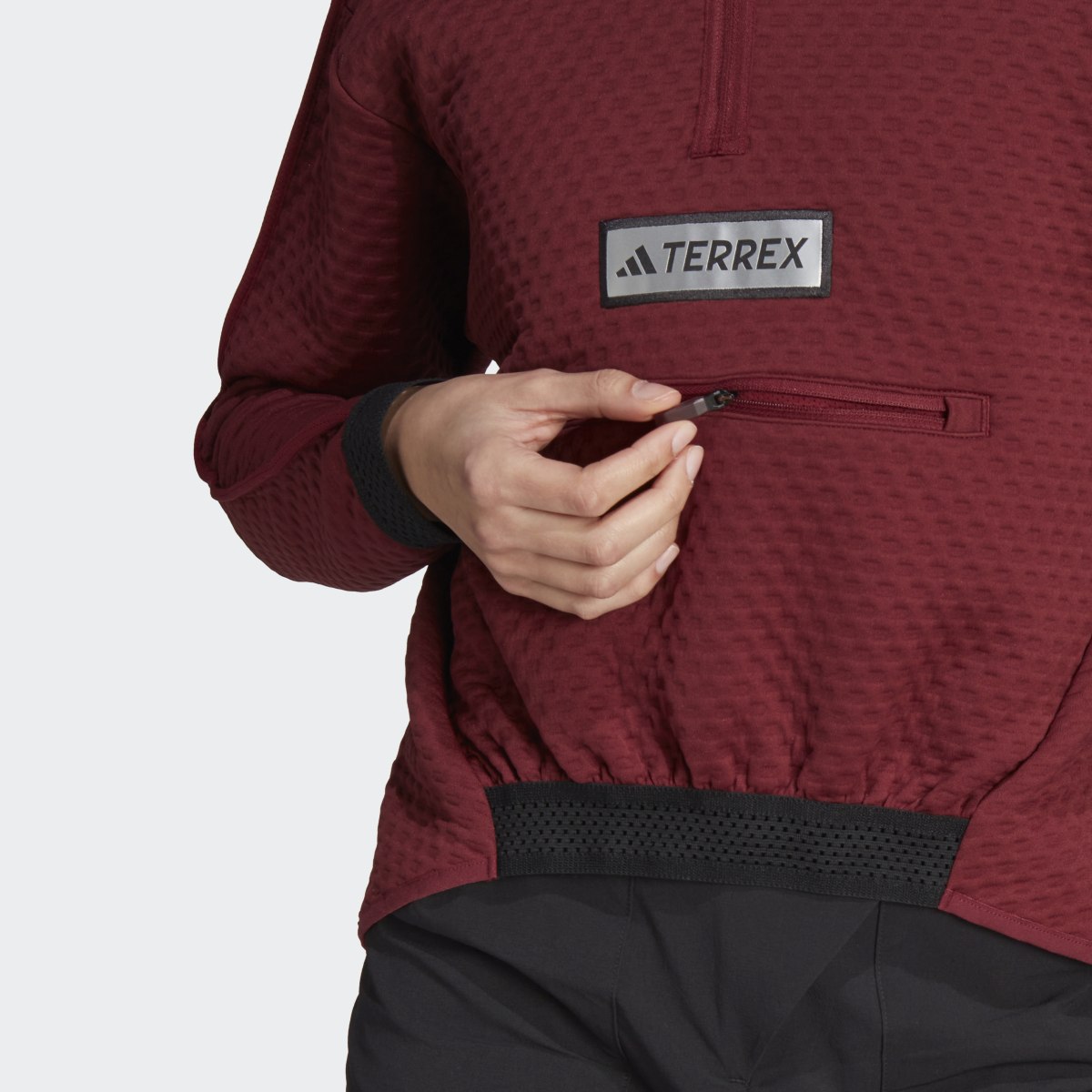 Adidas Giacca Terrex Utilitas Half-Zip Fleece. 7