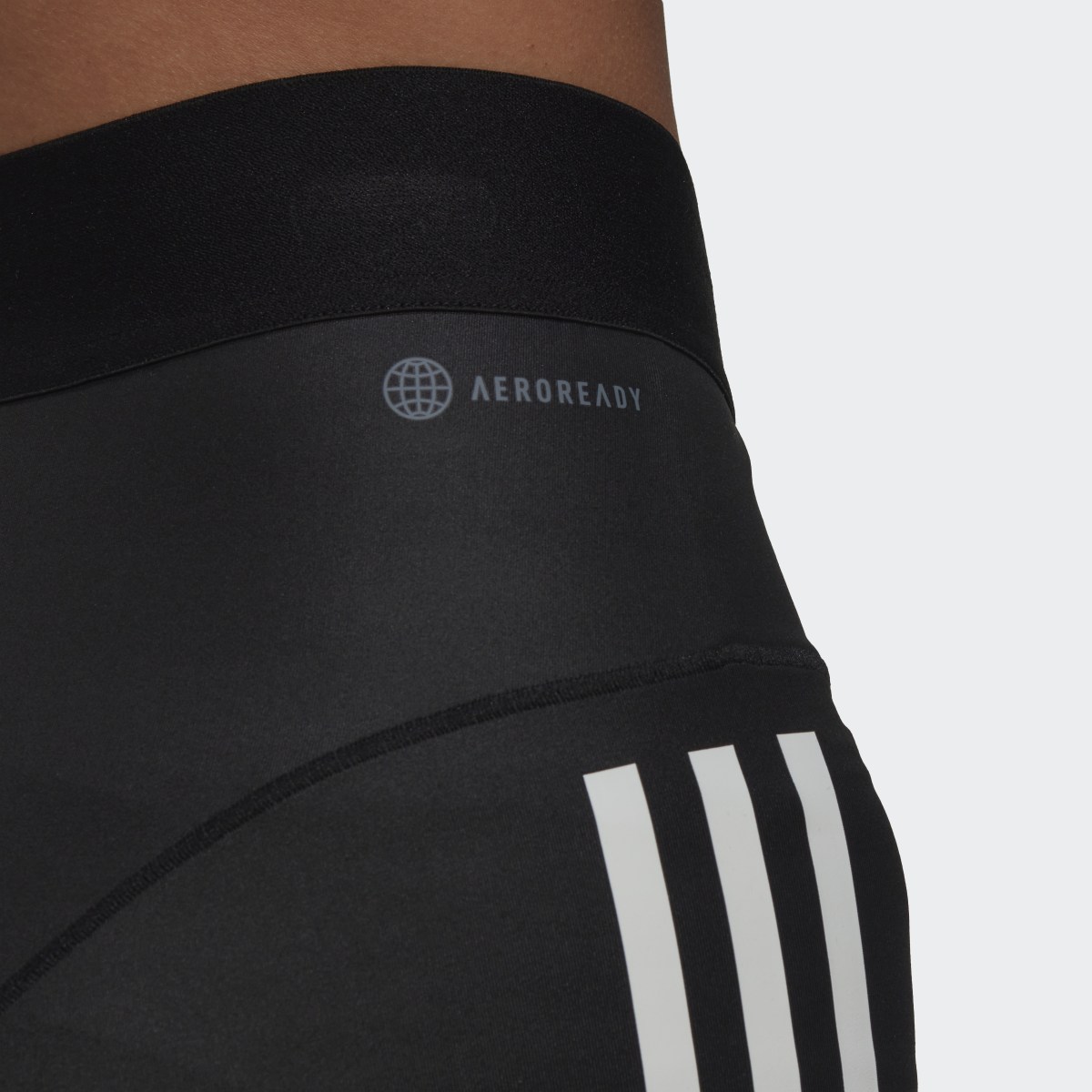 Adidas Hyperglam 3-Streifen kurze Leggings. 8