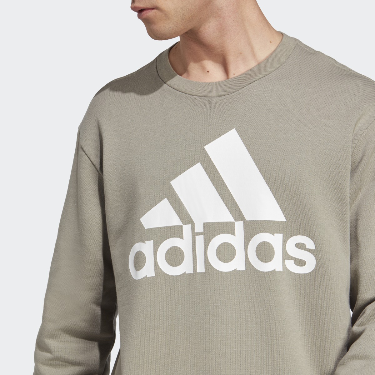 Adidas Sudadera Essentials Logo Grande Tela French Terry. 6