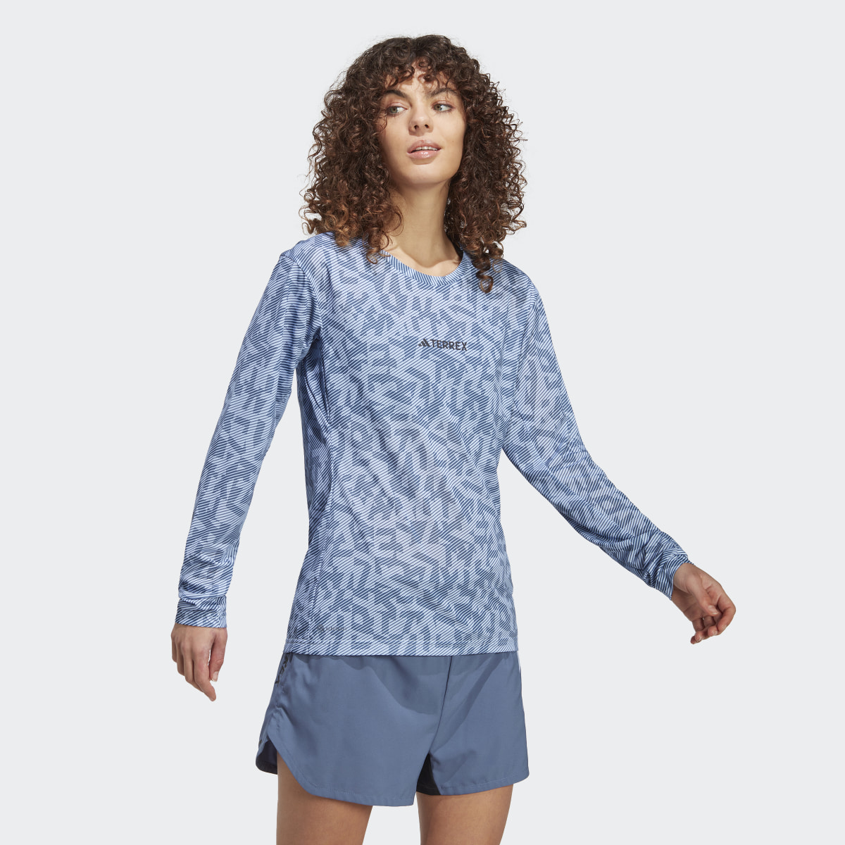 Adidas Terrex Trail Running Long Sleeve Tee. 4