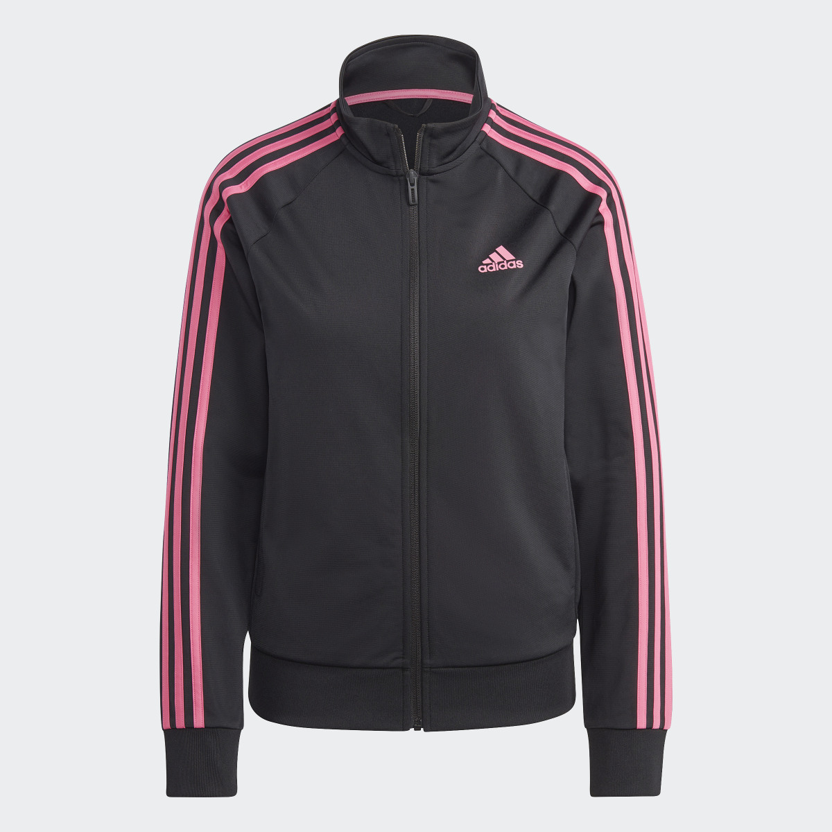 Adidas Primegreen Essentials Warm-Up Slim 3-Stripes Fermuarlı Üst. 5