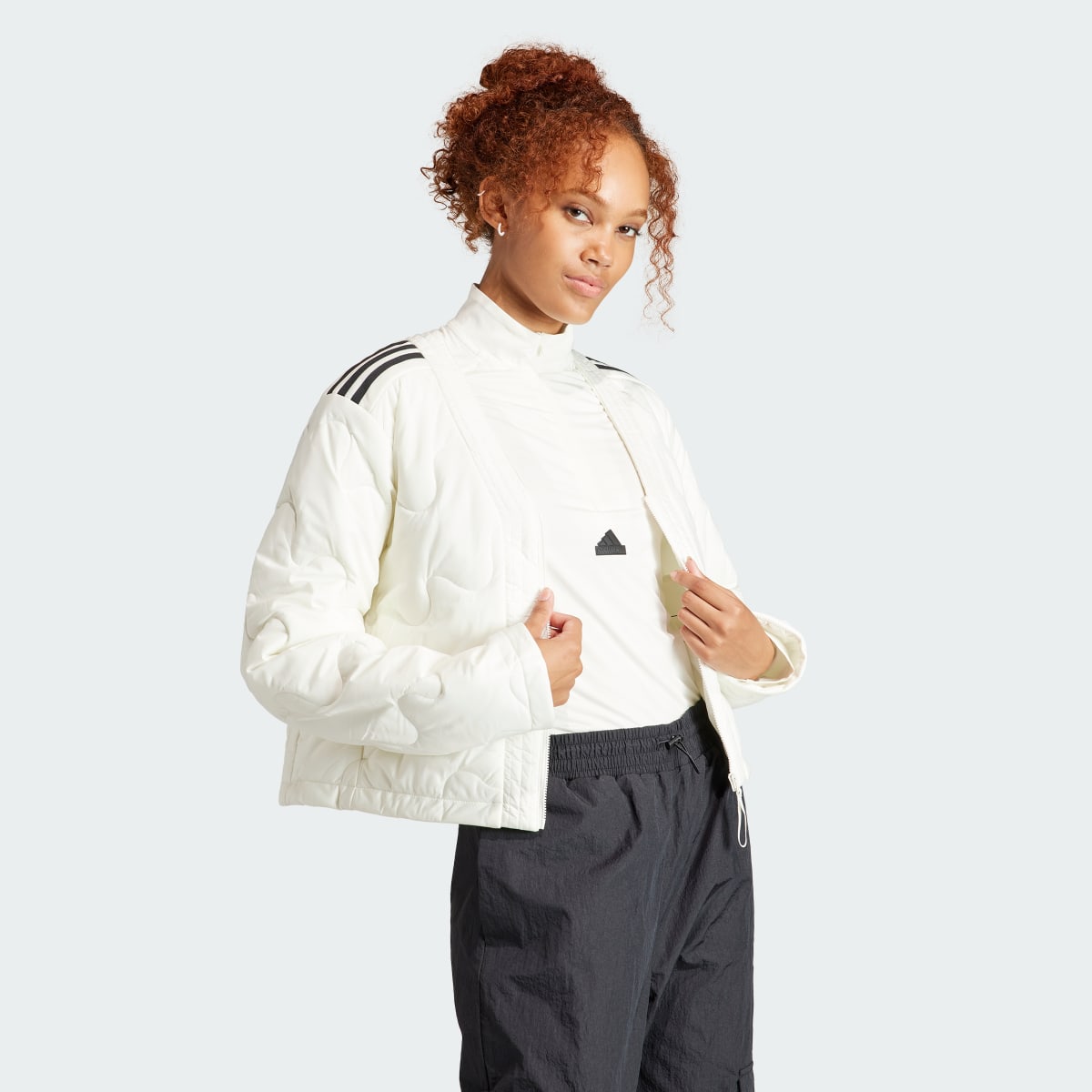 Adidas Nuganic Crop Light Insulation Jacket. 4