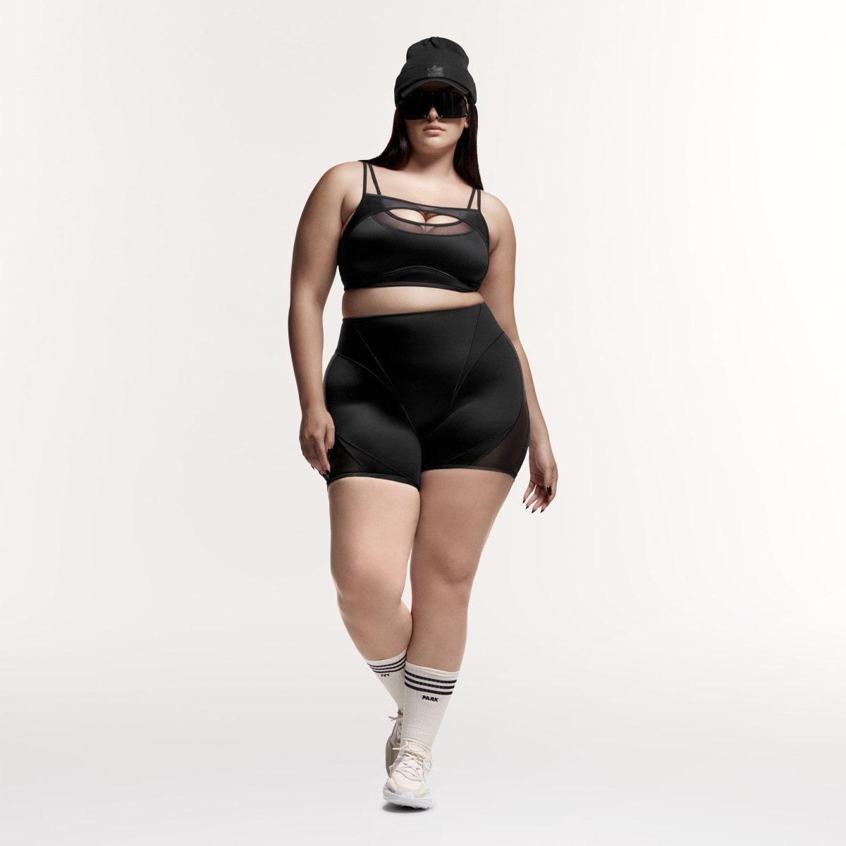 Adidas Shiny Biker Shorts Plus Size IK9602