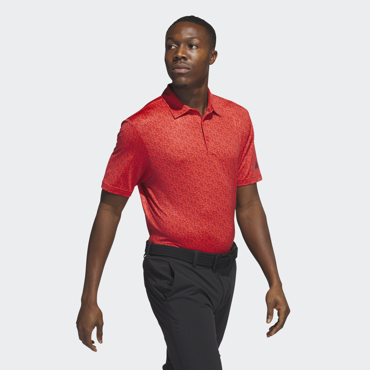 Adidas Ultimate365 Allover Print Golf Polo Shirt. 4