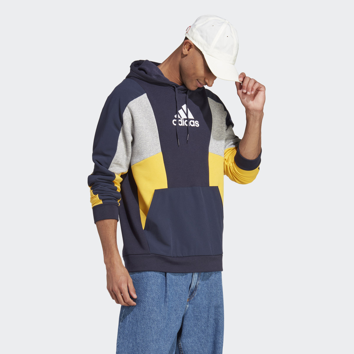 Adidas Sudadera con Gorro Essentials Colorblock. 4