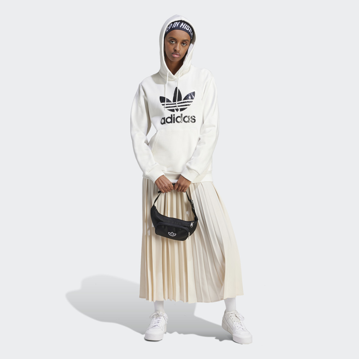 Adidas Veste à capuche à logo à imprimé animal zèbre. 4