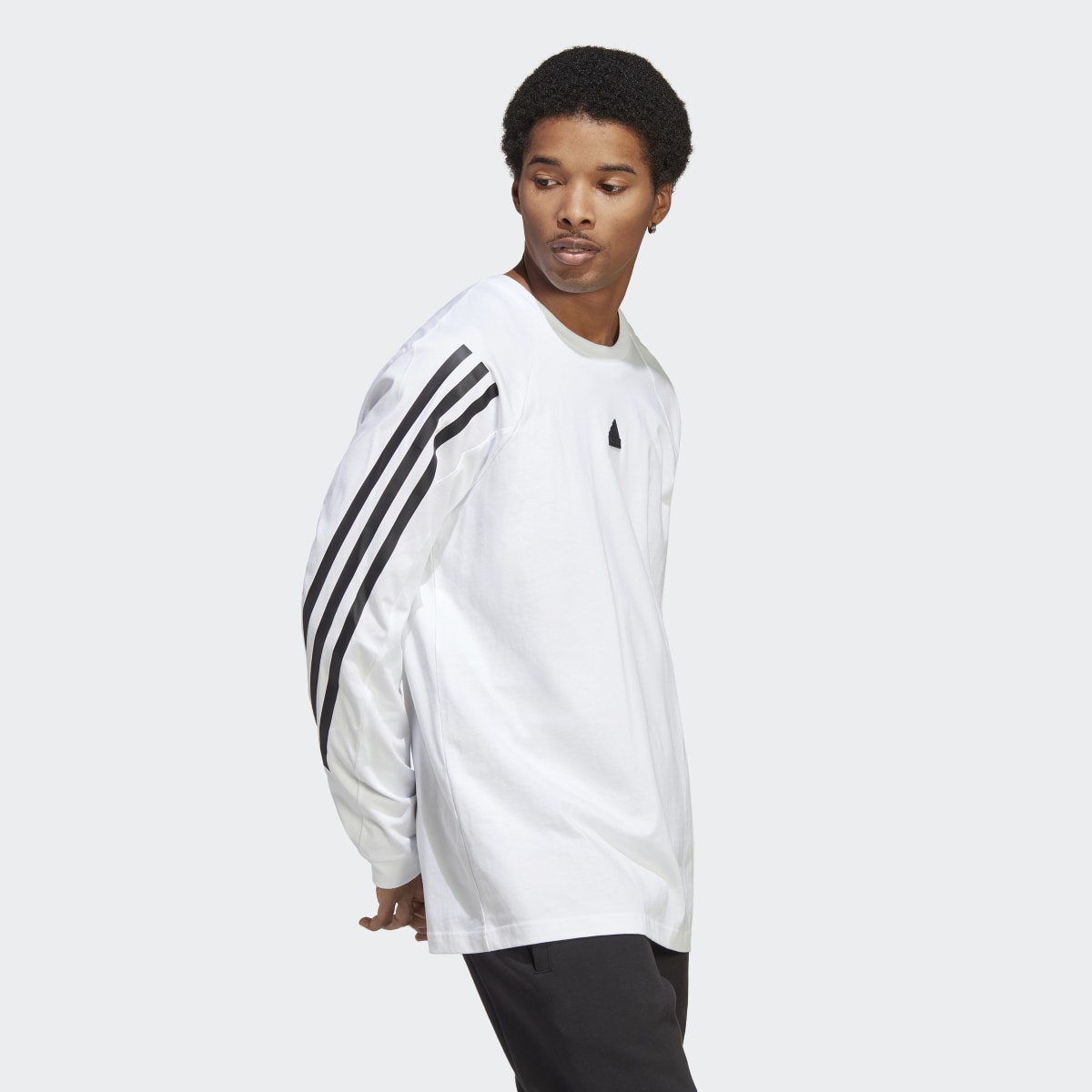 Adidas Future Icons 3-Stripes Long Sleeve Tee. 4