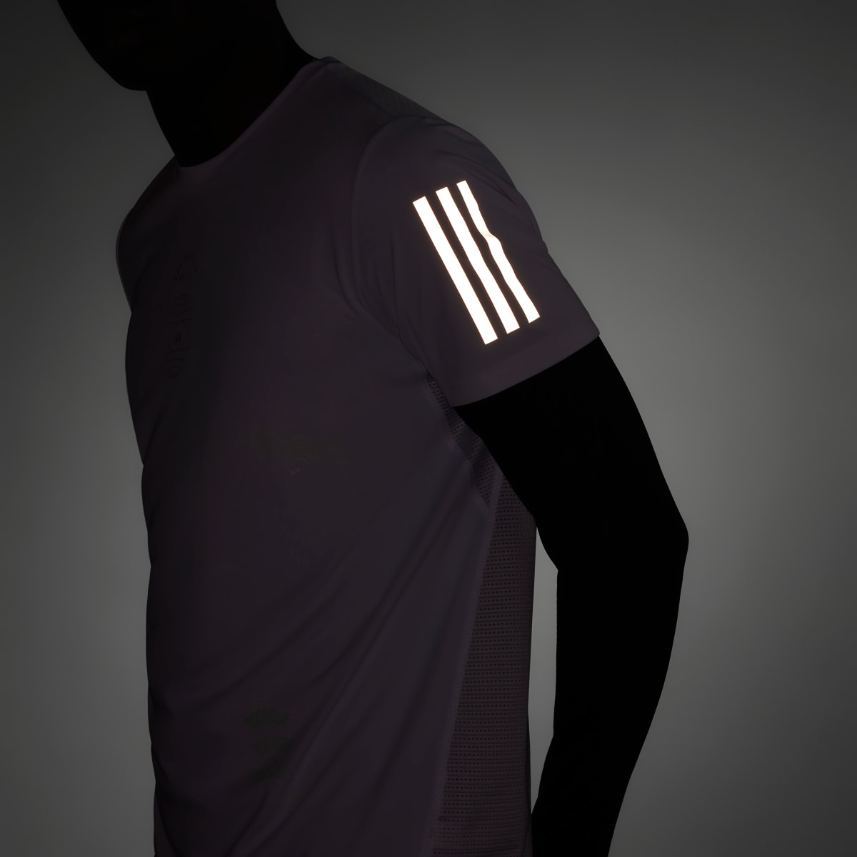 Adidas Global Running Short Sleeve T-Shirt. 8