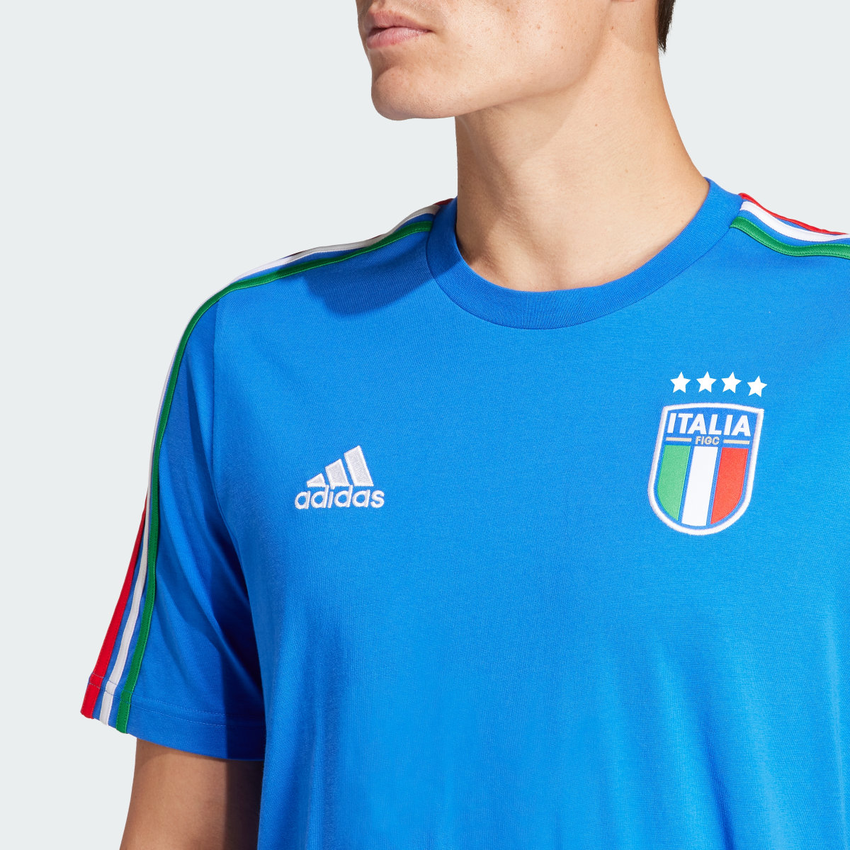 Adidas Italien DNA 3-Streifen T-Shirt. 7