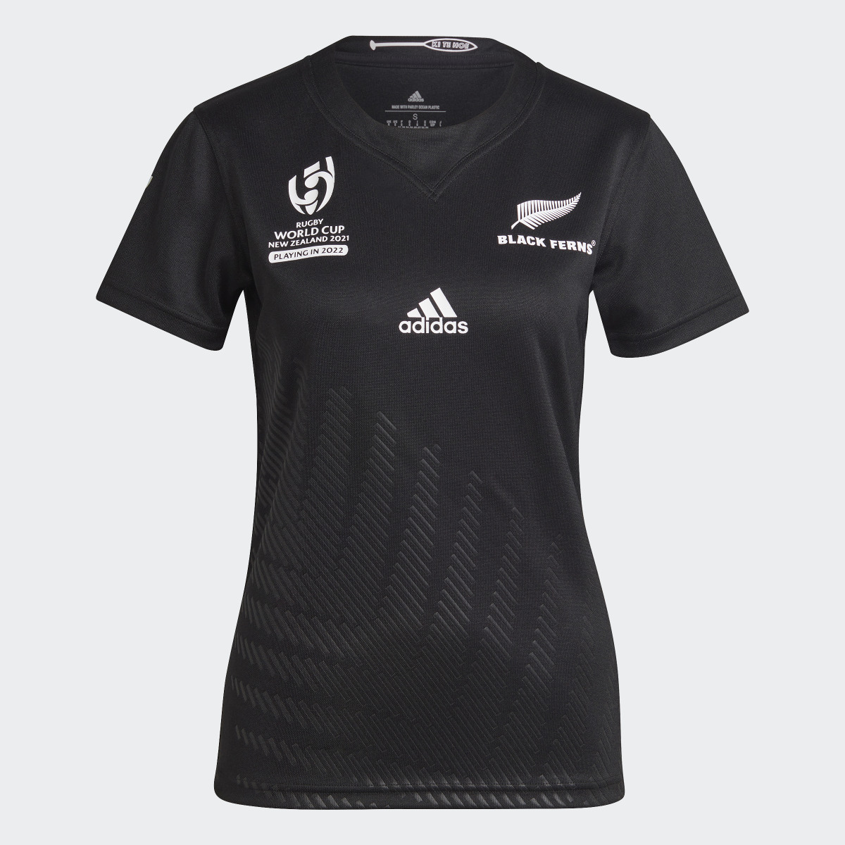 Adidas Camiseta primera equipación Black Ferns Rugby World Cup. 9