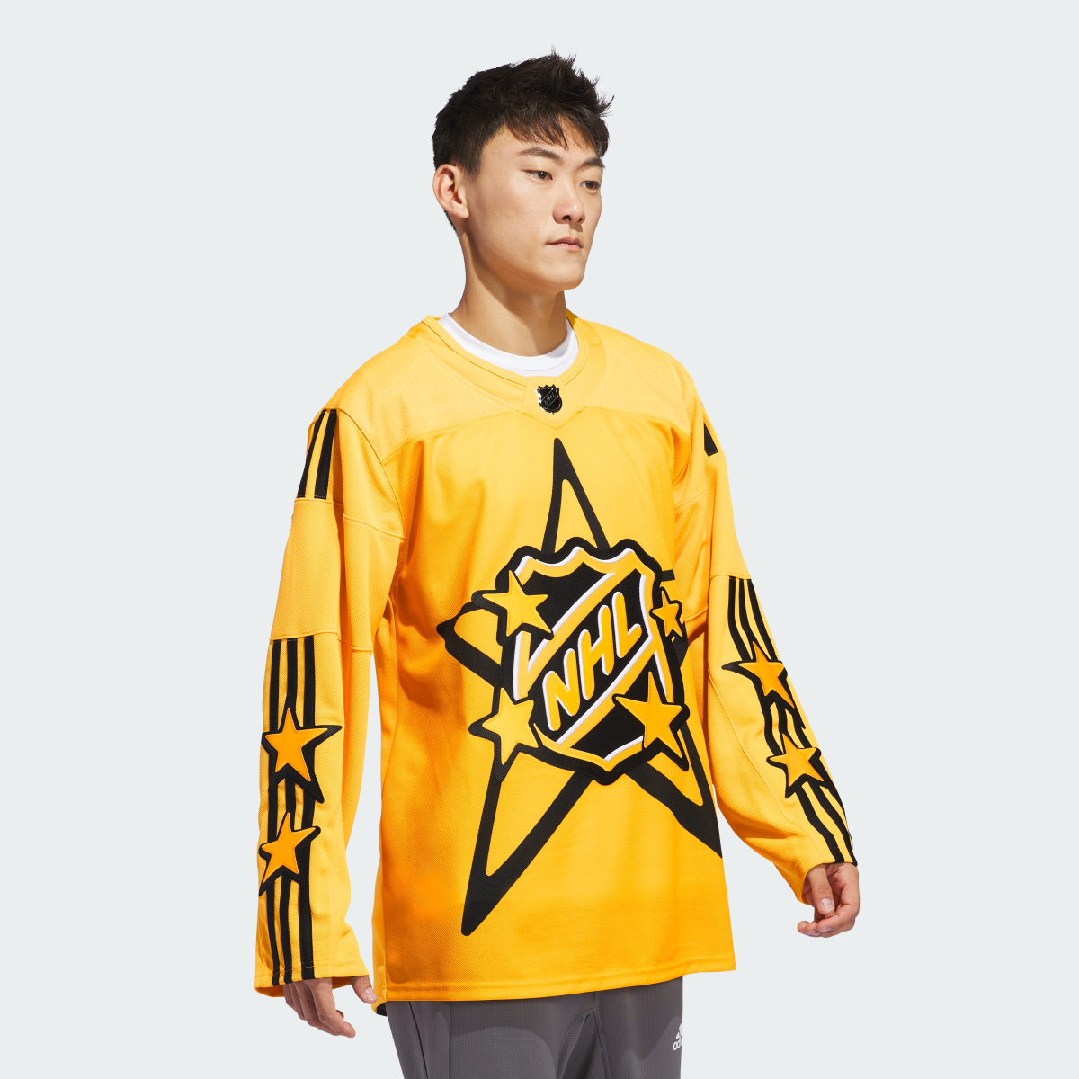 Adidas 2024 NHL All-Star adidas x drew house Yellow jersey. 4