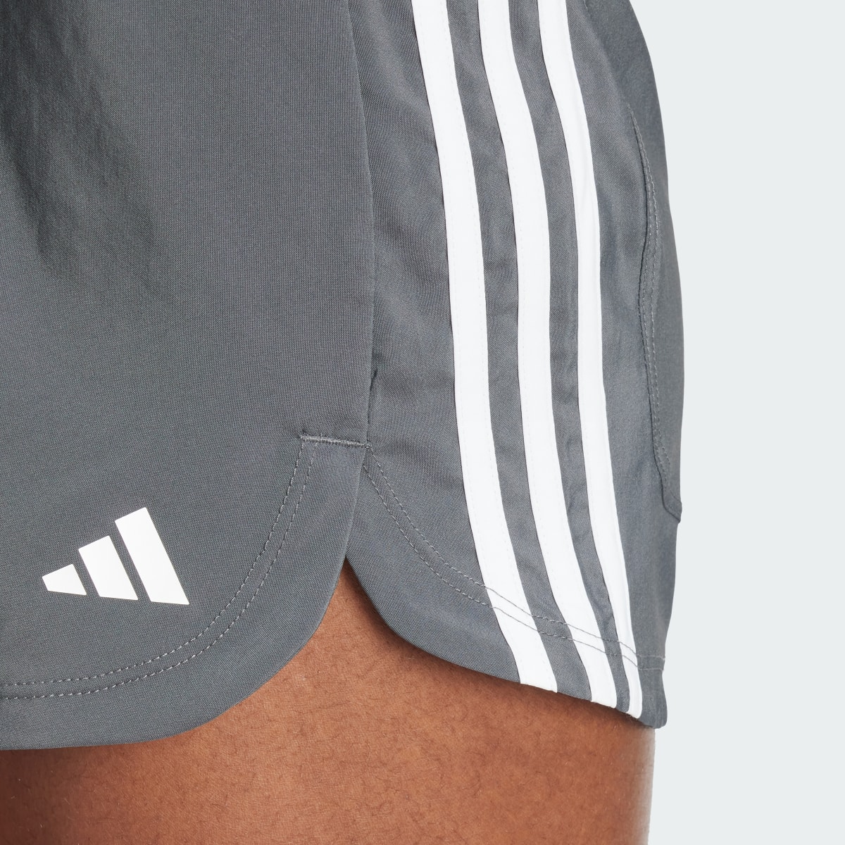 Adidas Pacer Training 3-Stripes Woven High-Rise Shorts. 7