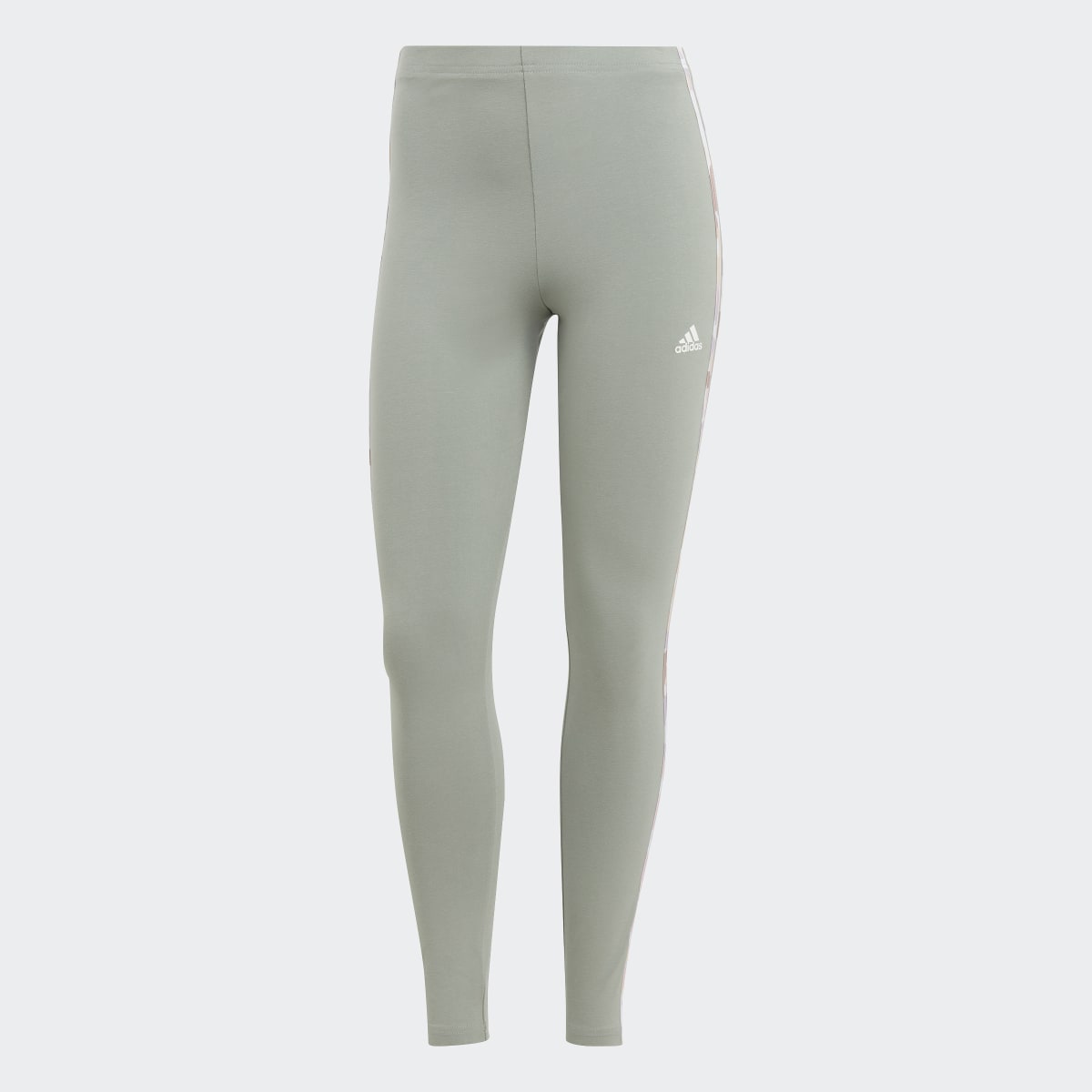 Adidas Essentials 3-Stripes High-Waisted Single Jersey Leggings. 4