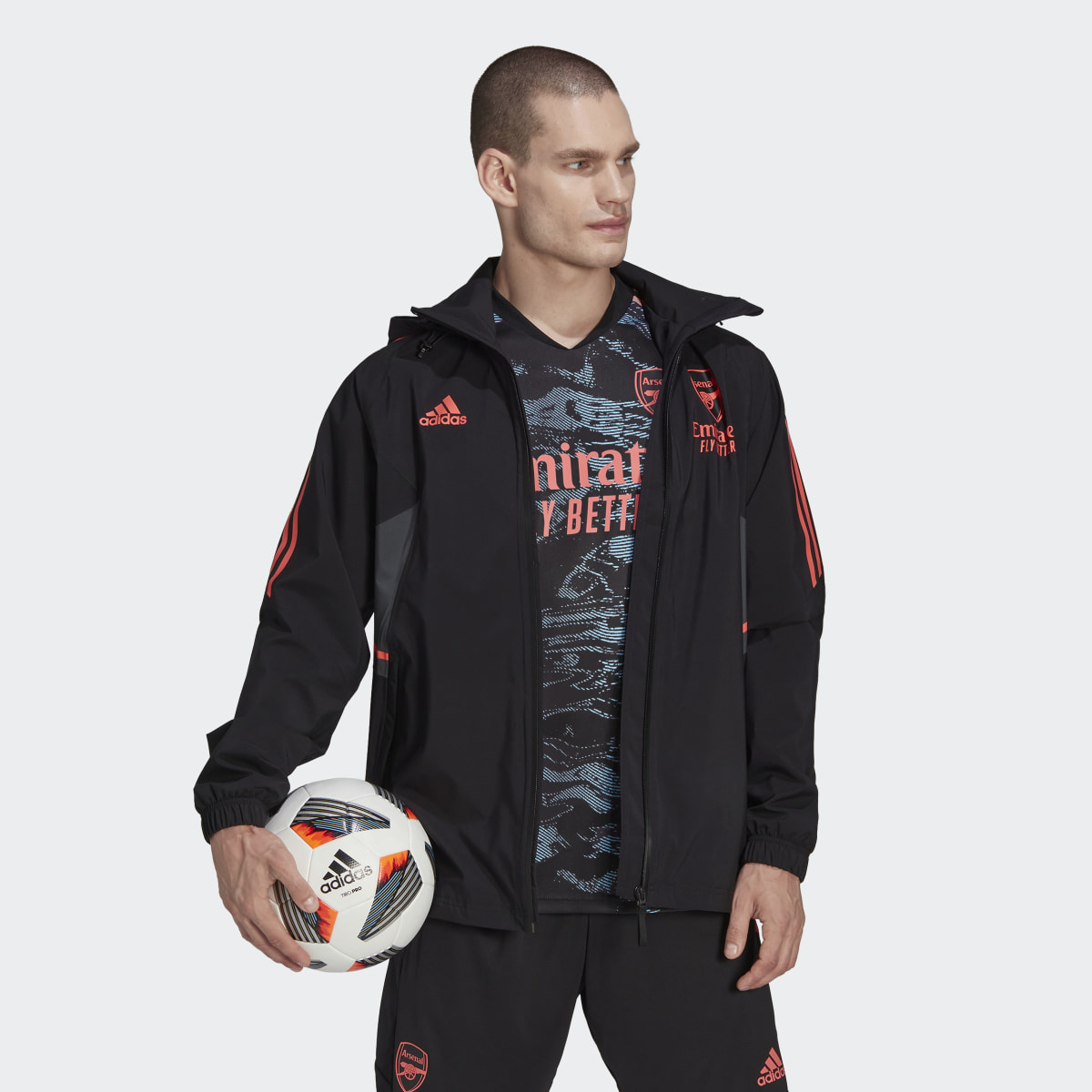 Adidas Arsenal Condivo 22 Rain Jacket. 4