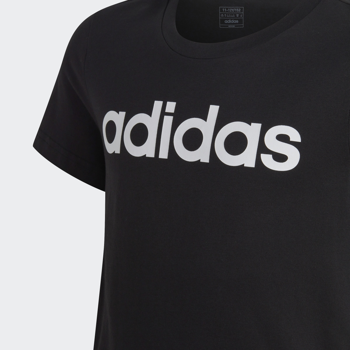 Adidas Camiseta Essentials Linear Logo Cotton Slim Fit. 4