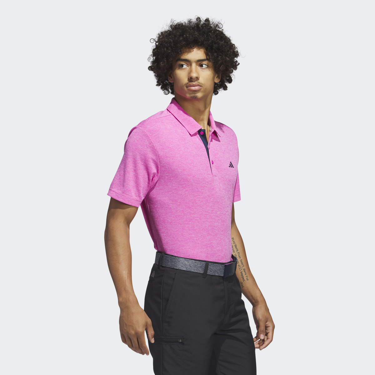 Adidas Drive Heather Polo Shirt. 4