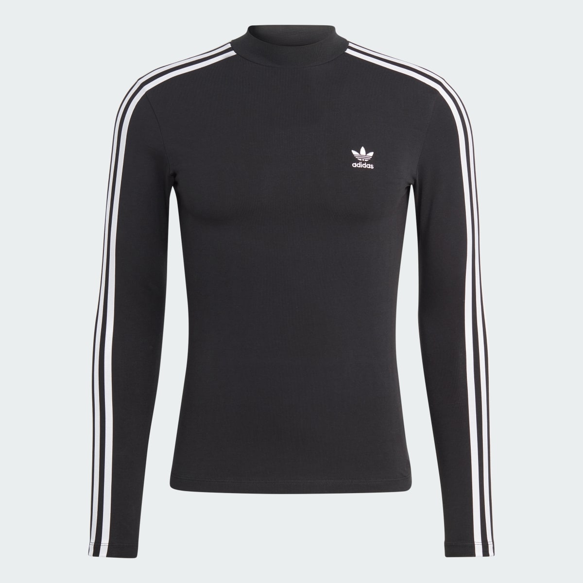 Adidas Adicolor Classics 3-Stripes High Neck Long Sleeve Tee. 5