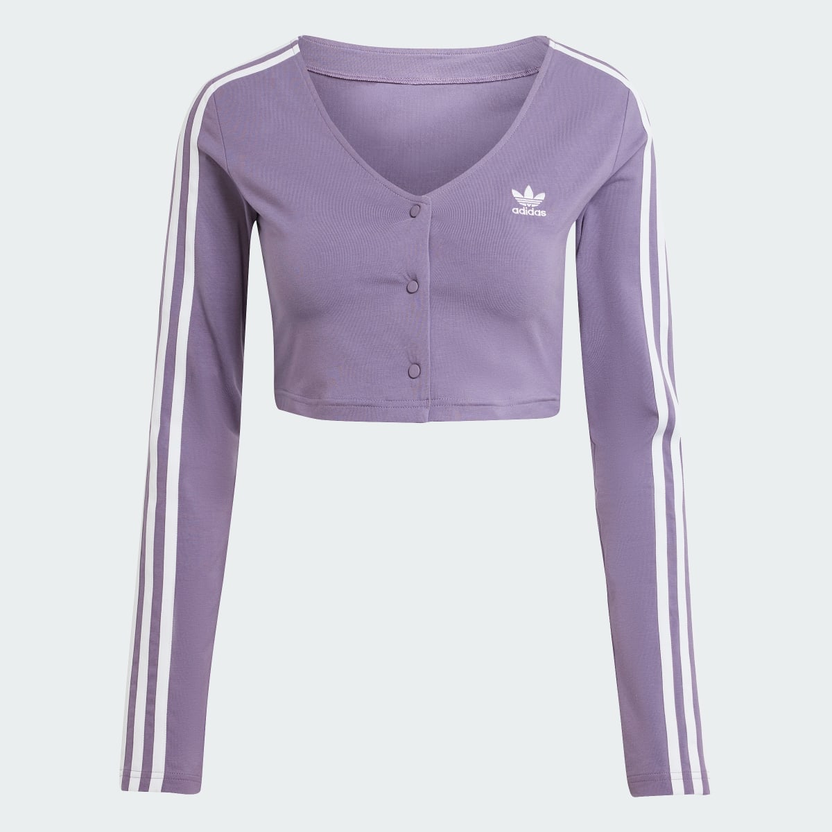 Adidas adicolor Classics 3-Streifen Button Longsleeve. 5