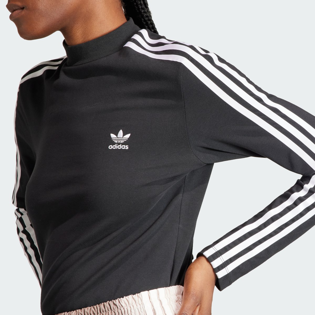 Adidas Adicolor Classics 3-Stripes High Neck Long-Sleeve Top. 7