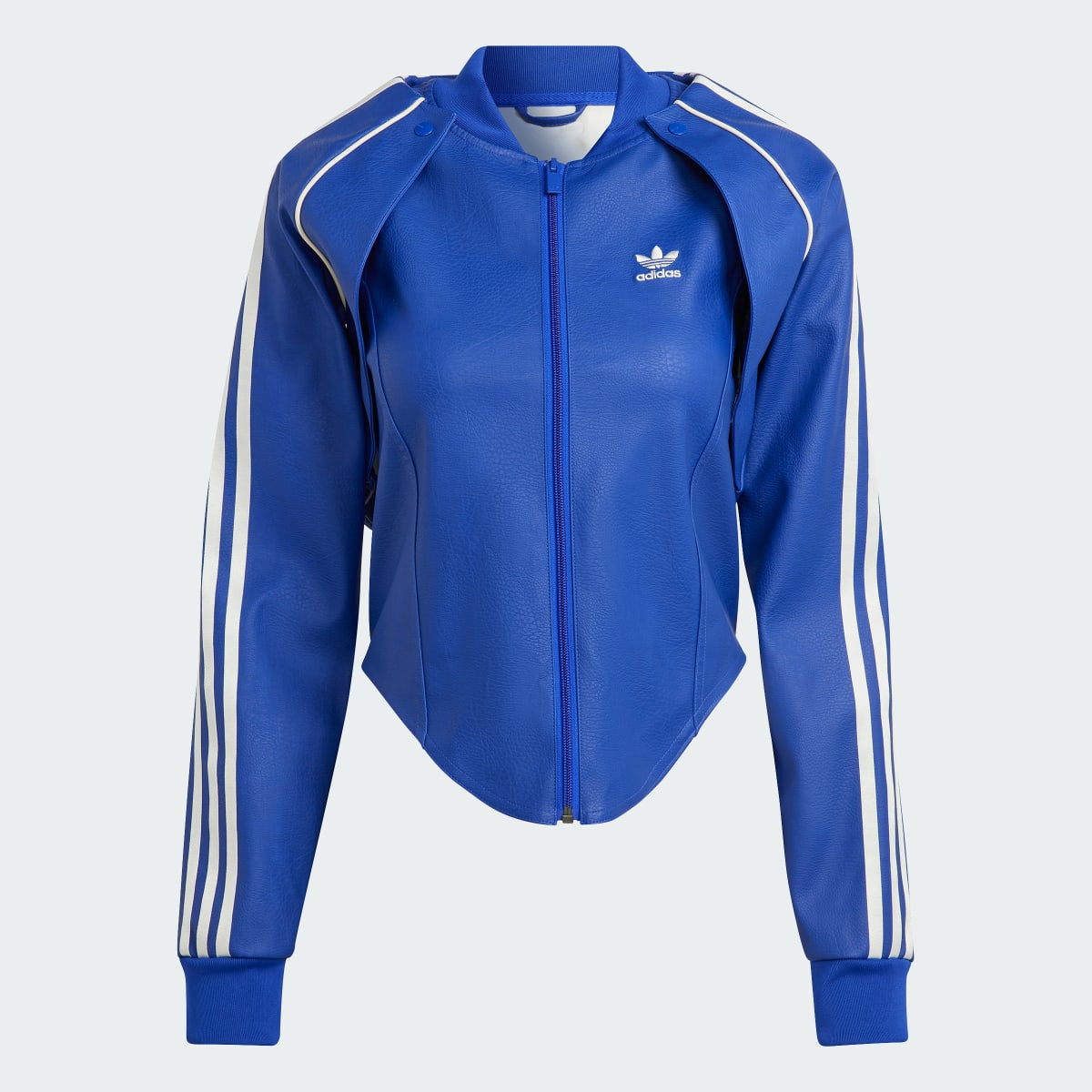 Adidas Faux Leather SST Versatile Track Jacket. 7