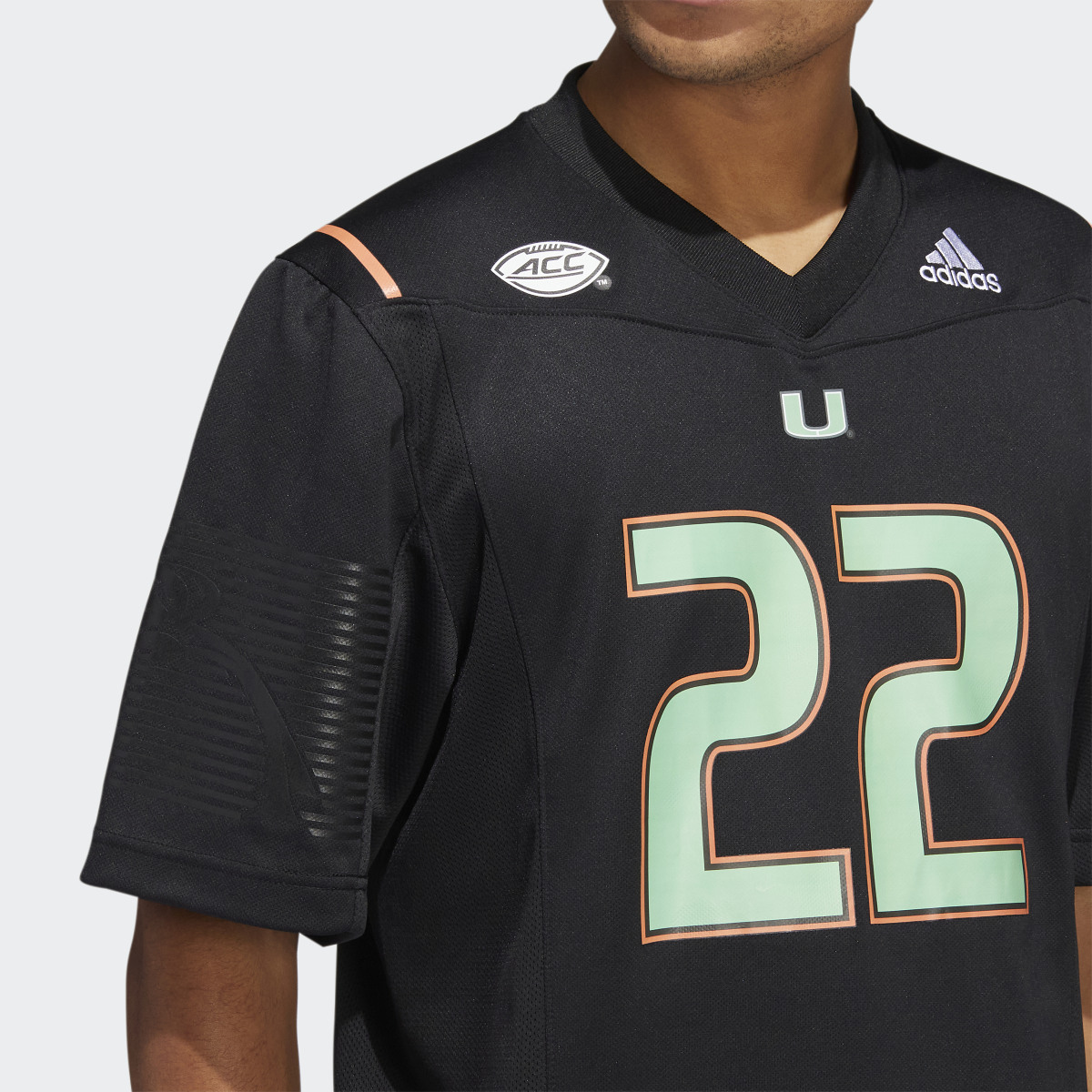 Adidas University of Miami ‘Miami Nights’ Jersey. 6