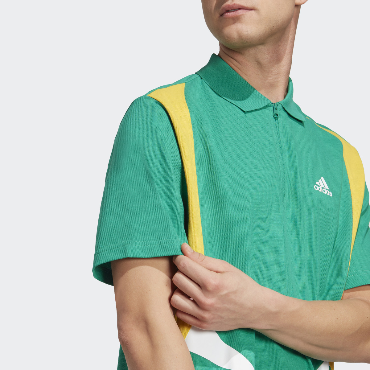 Adidas Colourblock Polo Shirt Tee. 7