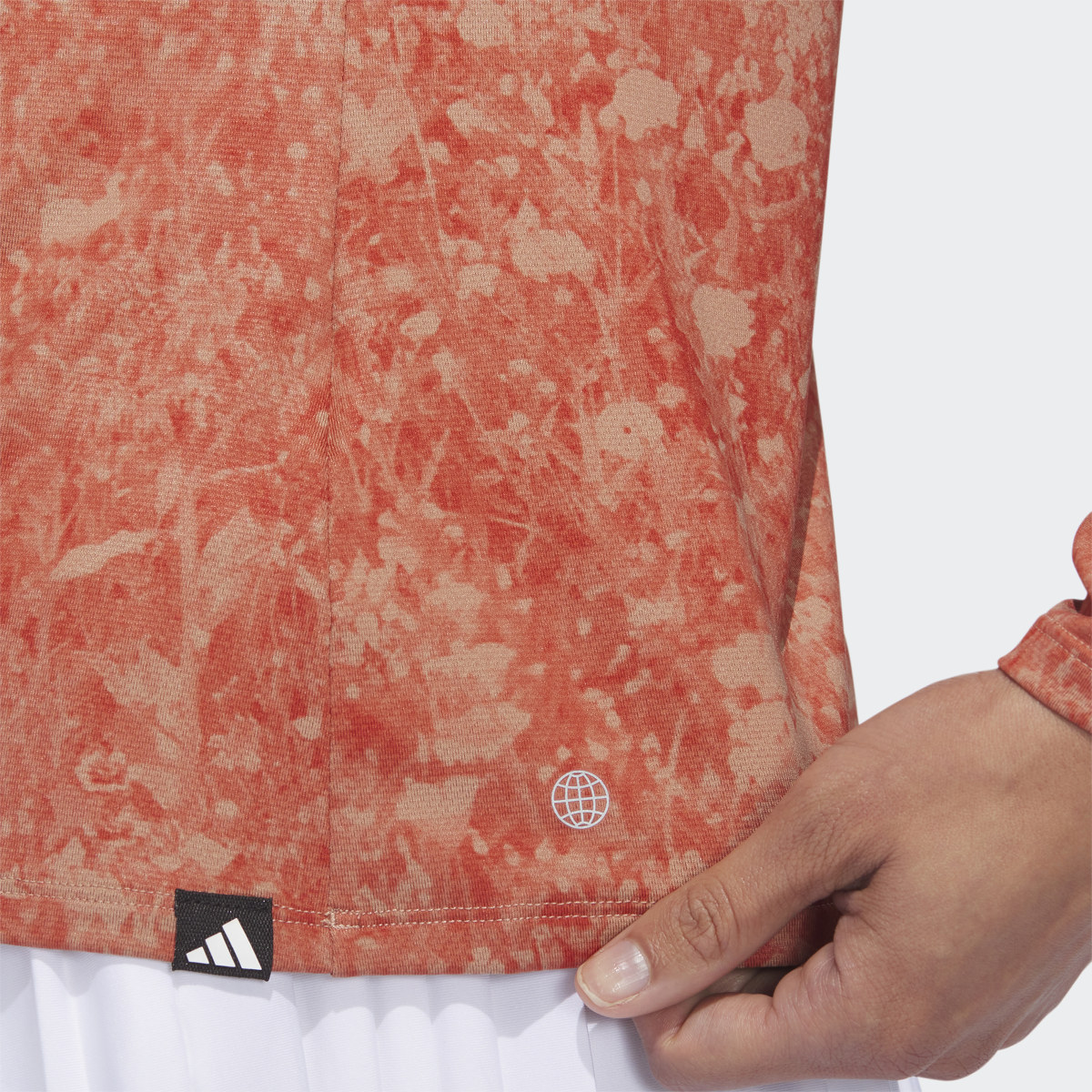 Adidas Ultimate365 Tour Long Sleeve Printed Golf Shirt. 8