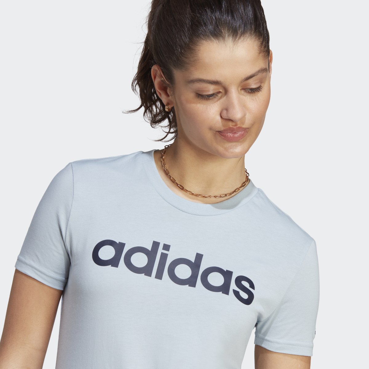 Adidas Essentials Slim Logo T-Shirt. 6