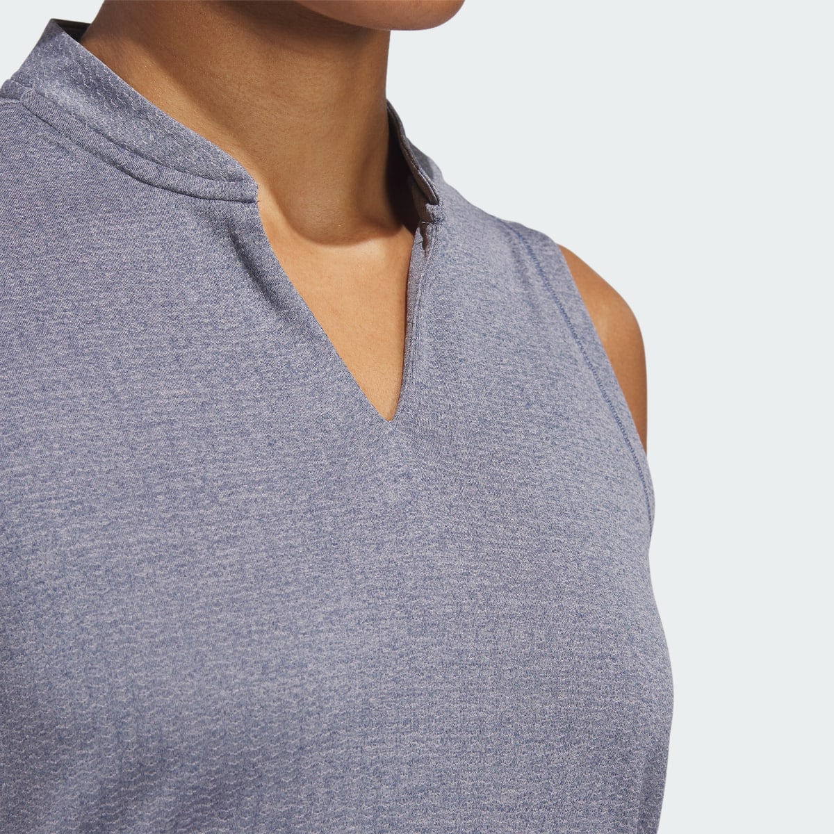 Adidas Ultimate365 Textured Sleeveless Polo Shirt. 6
