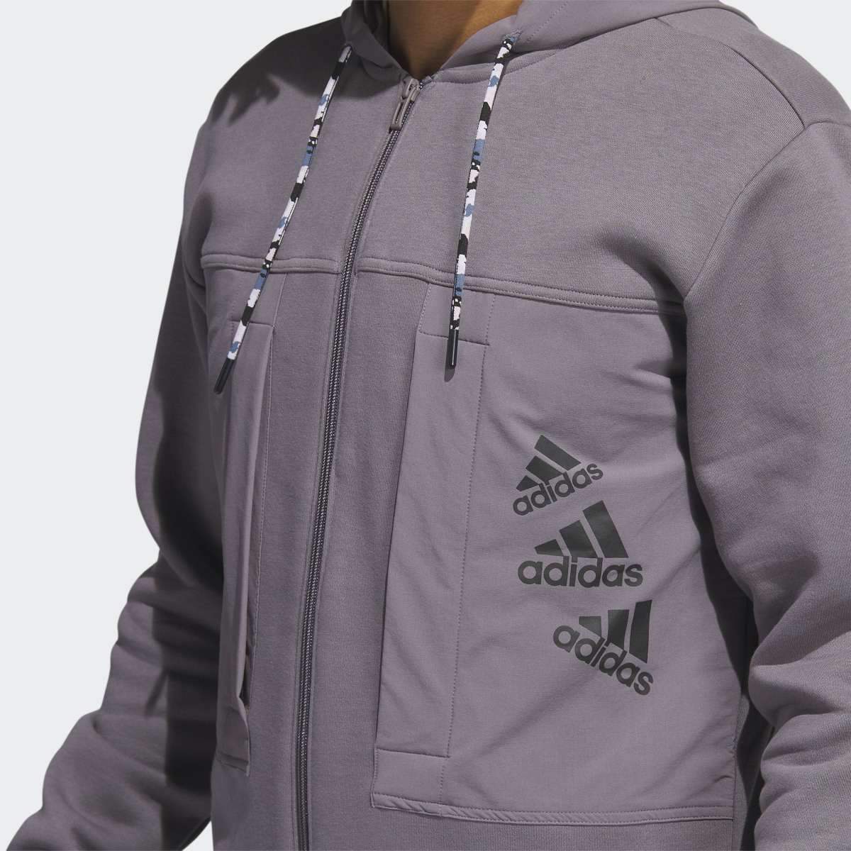 Adidas Essentials BrandLove Fleece Full-Zip Hoodie. 6