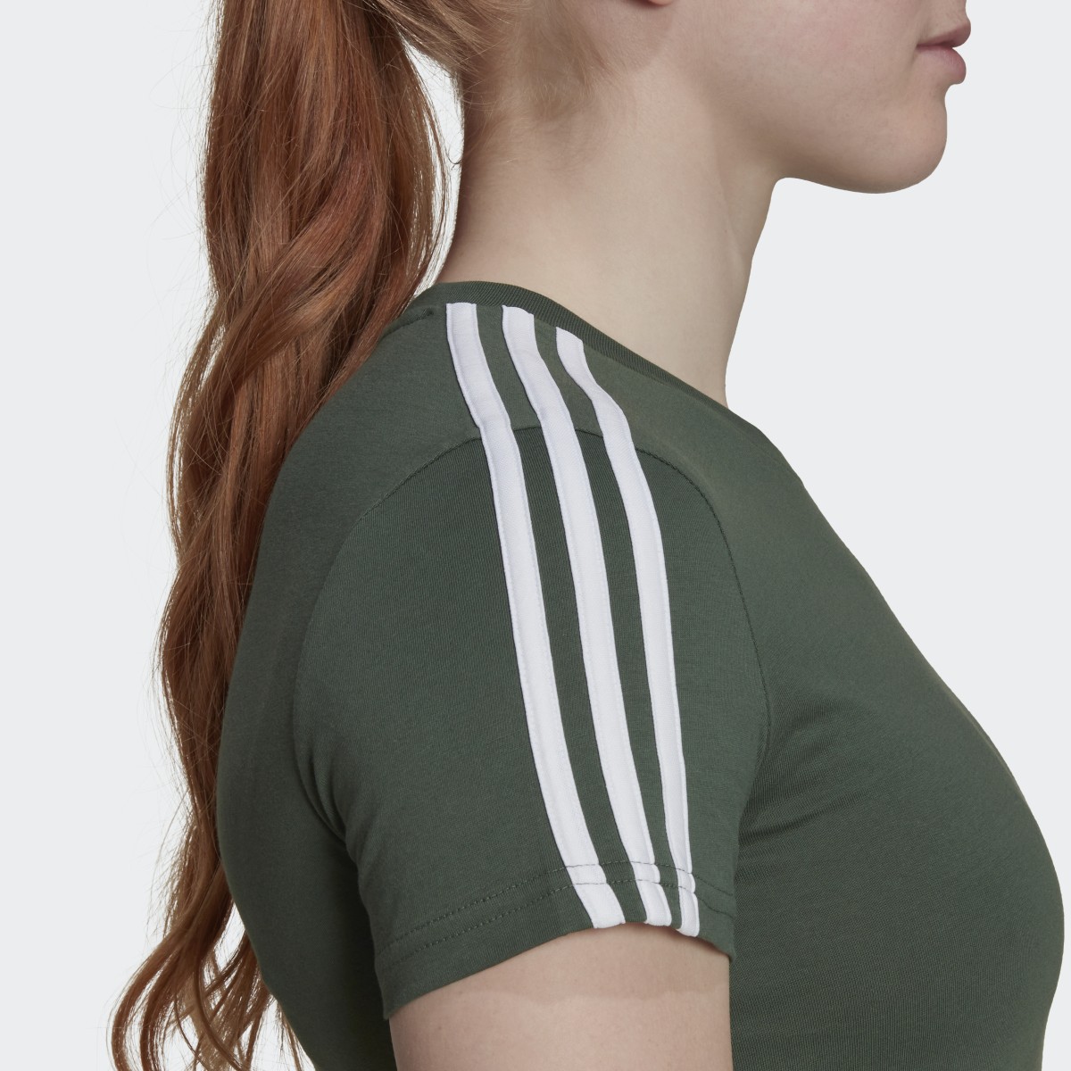 Adidas Essentials Slim 3-Stripes Tee. 7