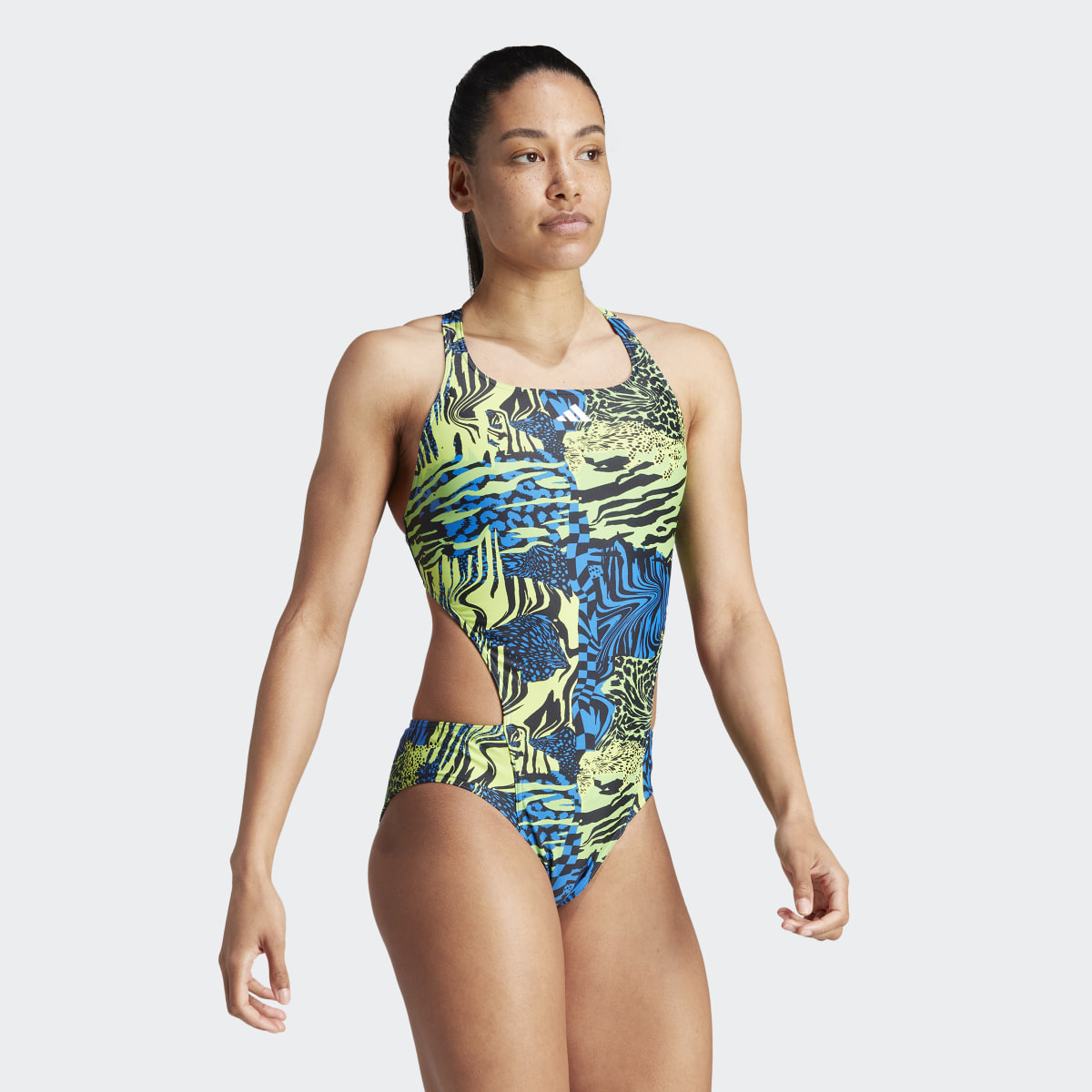 Adidas Allover Graphic Swimsuit. 4