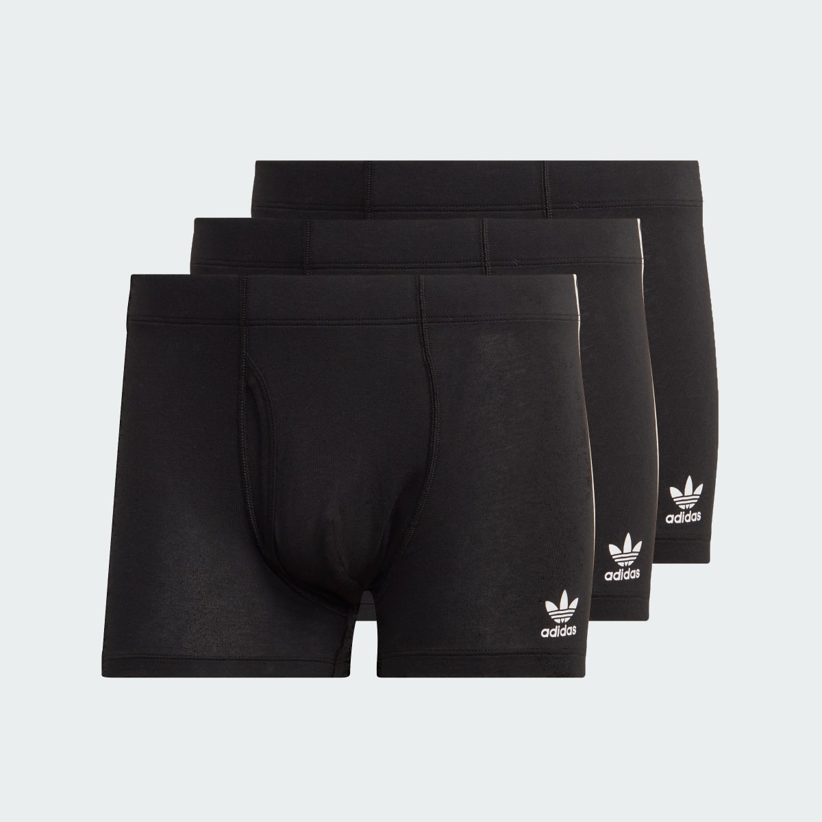 Adidas Comfort Flex Cotton 3-Stripes Trunk Briefs (3 pairs). 4