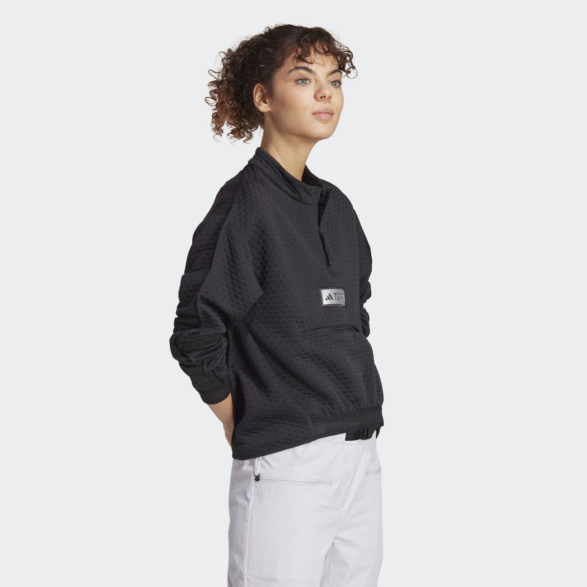 Adidas TERREX Utilitas Half-Zip Fleecejacke. 4