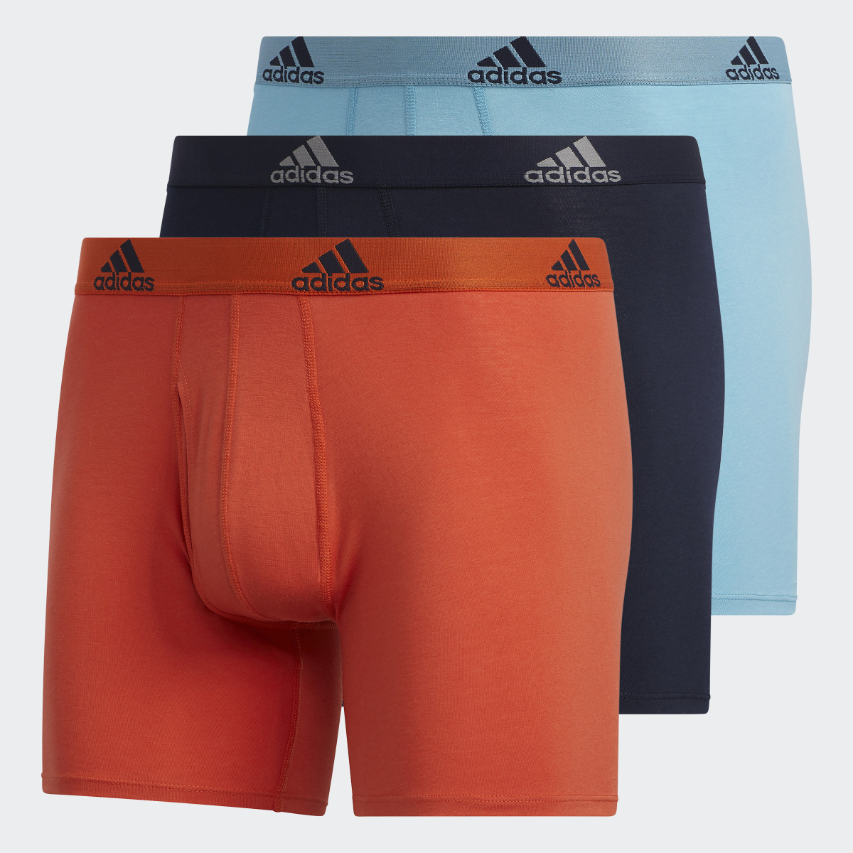 Adidas Stretch Cotton Boxer Briefs 3 Pairs. 4