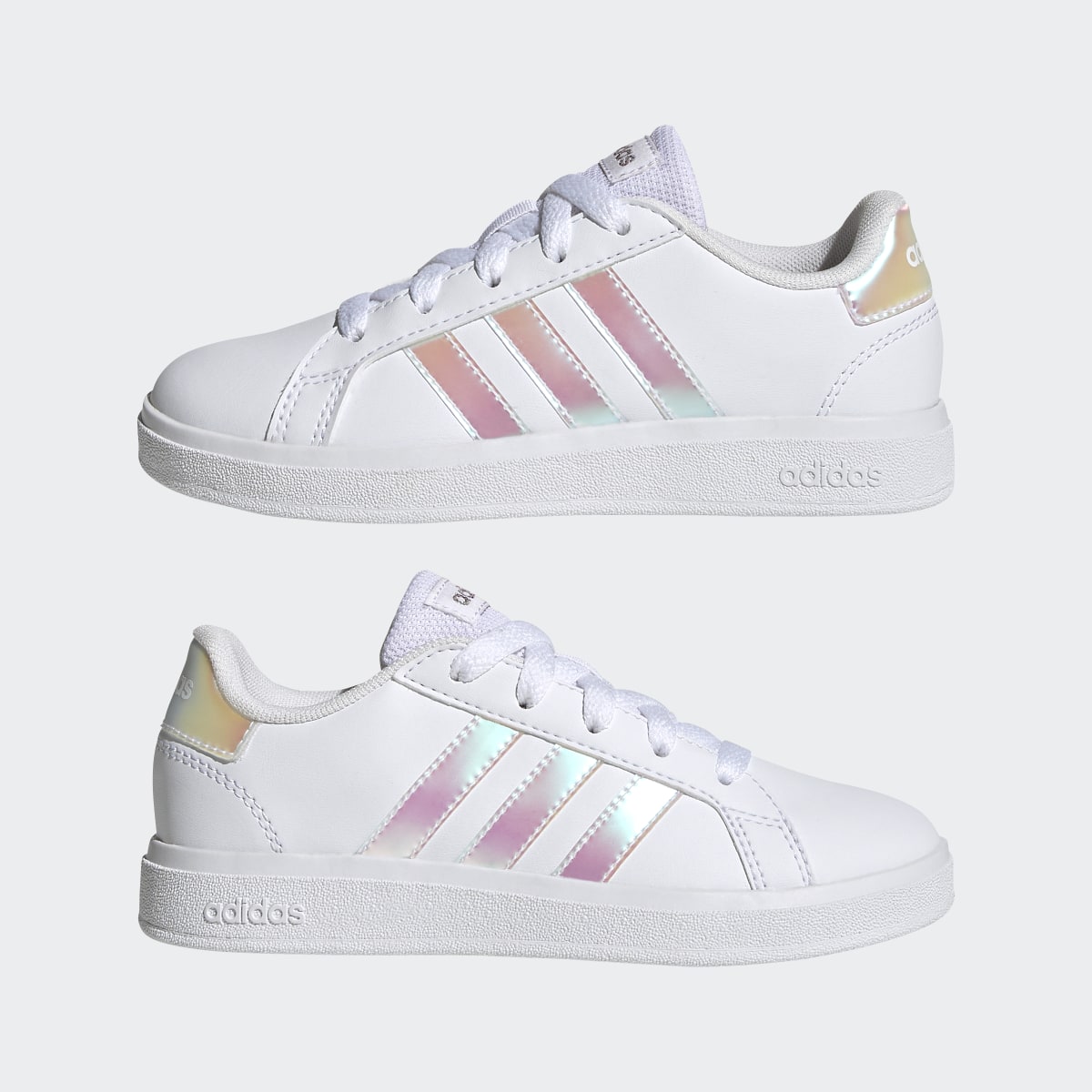 Adidas Grand Court Lifestyle Lace Tennis Shoes. 8