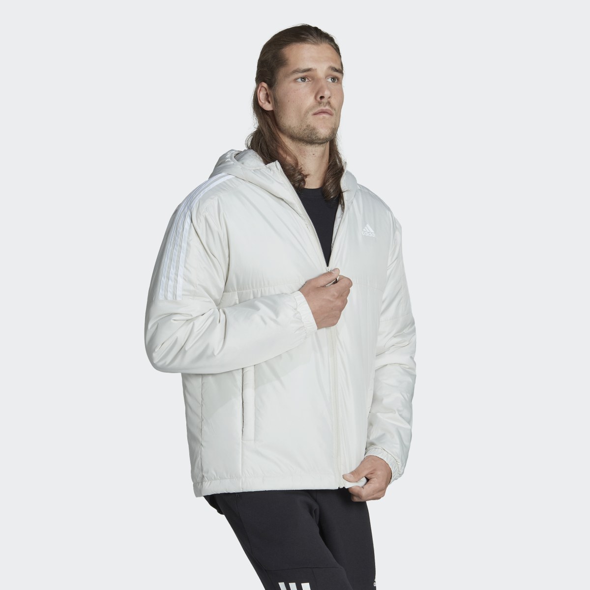 Adidas Essentials Insulated Hooded Jacket. 4