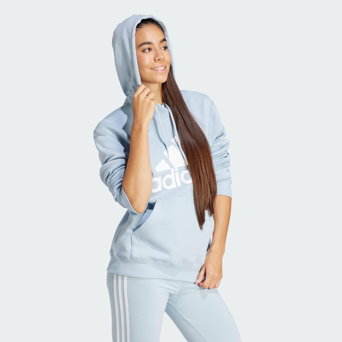 Adidas Essentials Big Logo Regular Fleece Hoodie. 4