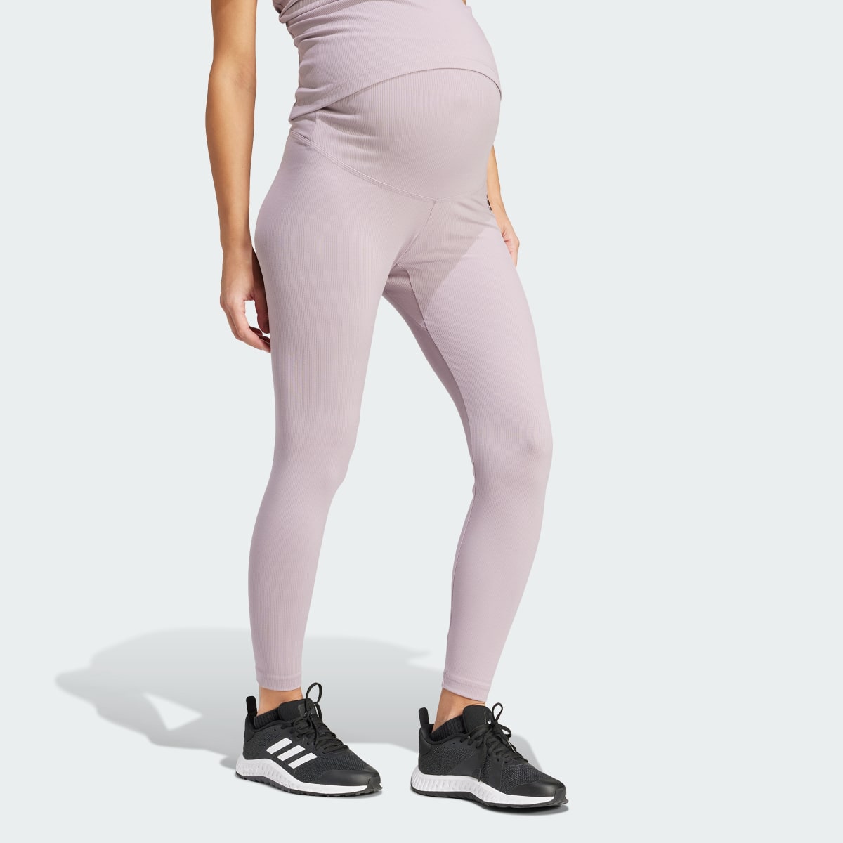 Adidas Leggings 7/8 Caneladas de Cintura Subida (Pré-mamã). 6