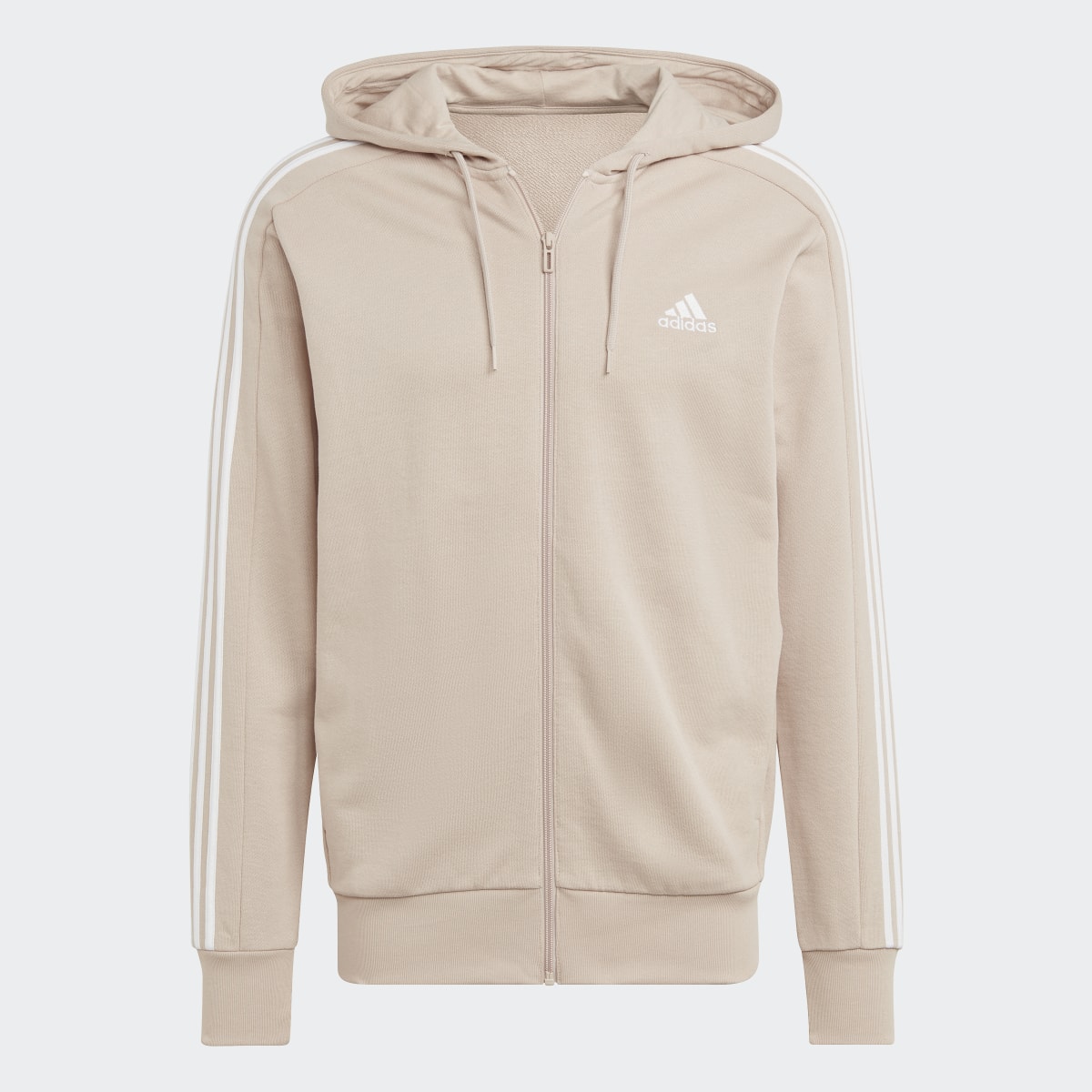 Adidas Essentials French Terry 3-Stripes Full-Zip Hoodie. 5