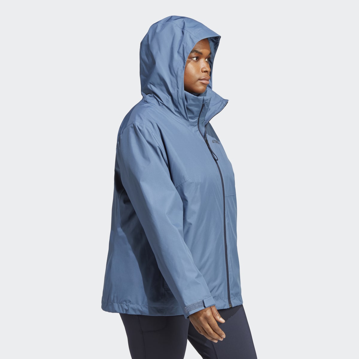 Adidas Casaco Impermeável 2 Camadas RAIN.RDY Multi TERREX (Plus Size). 4