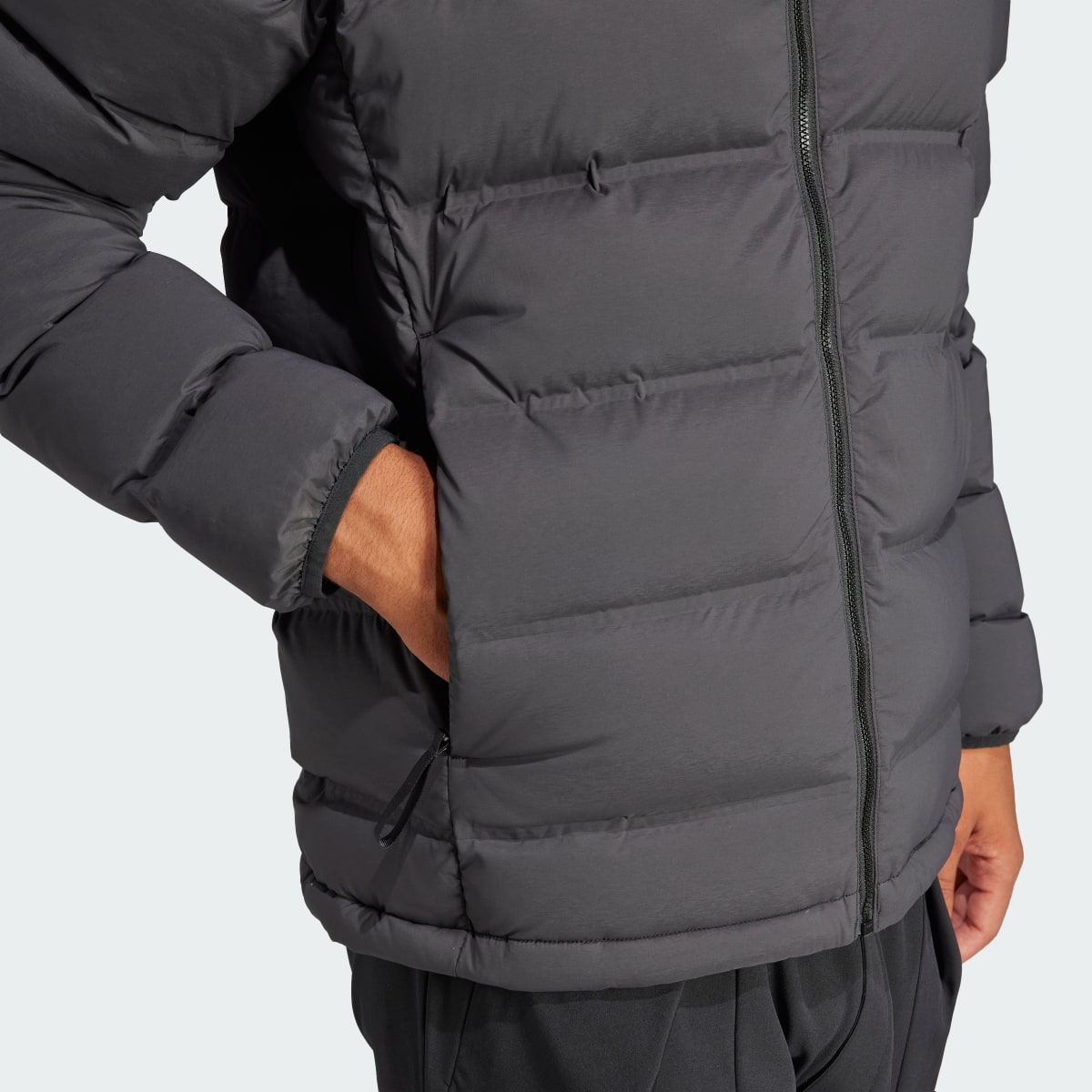 Adidas Helionic Stretch Hooded Down Jacket. 6