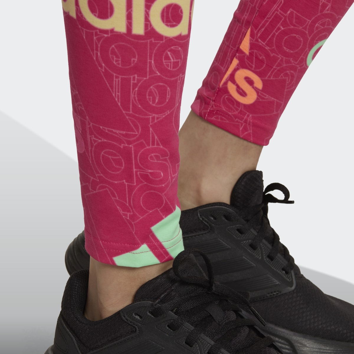 Adidas Essentials Multi-Colored Logo Leggings. 6
