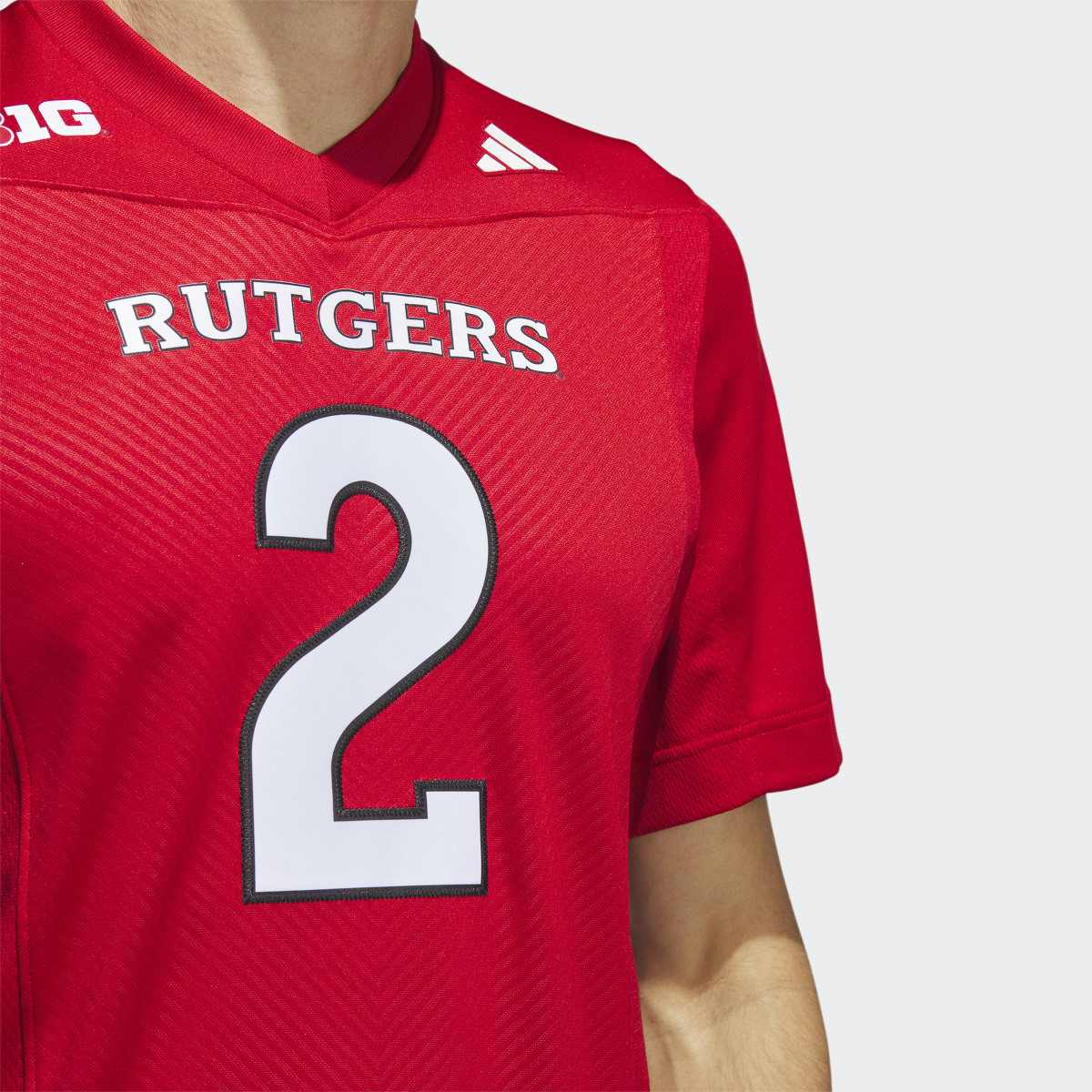 Adidas Rutgers Football Off-Field Home Jersey. 6