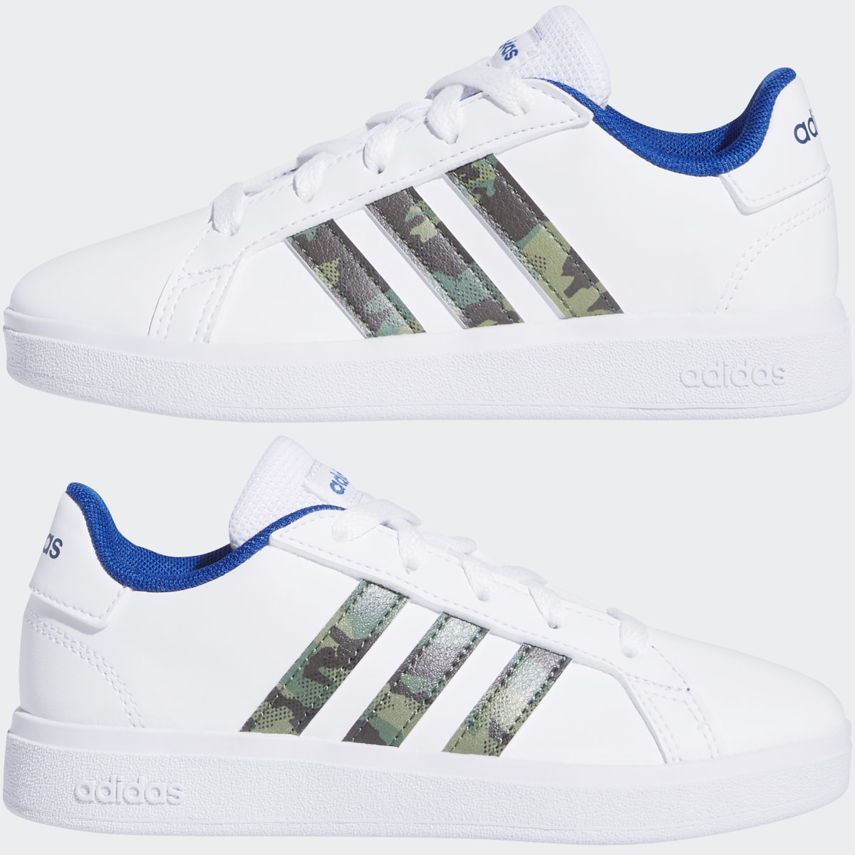Adidas Grand Court Lifestyle Lace Tennis Shoes. 8