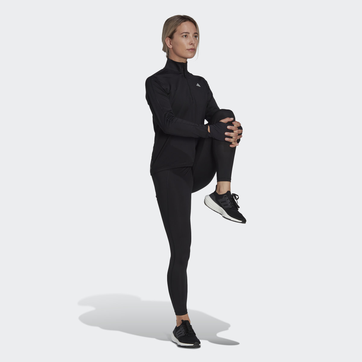 Adidas Fast Running Half-Zip Long Sleeve Top. 4