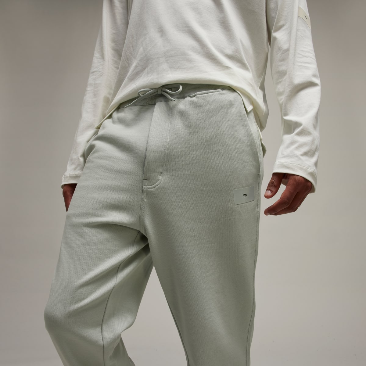 Adidas Y-3 Organic Cotton Terry Cuffed Pants. 8