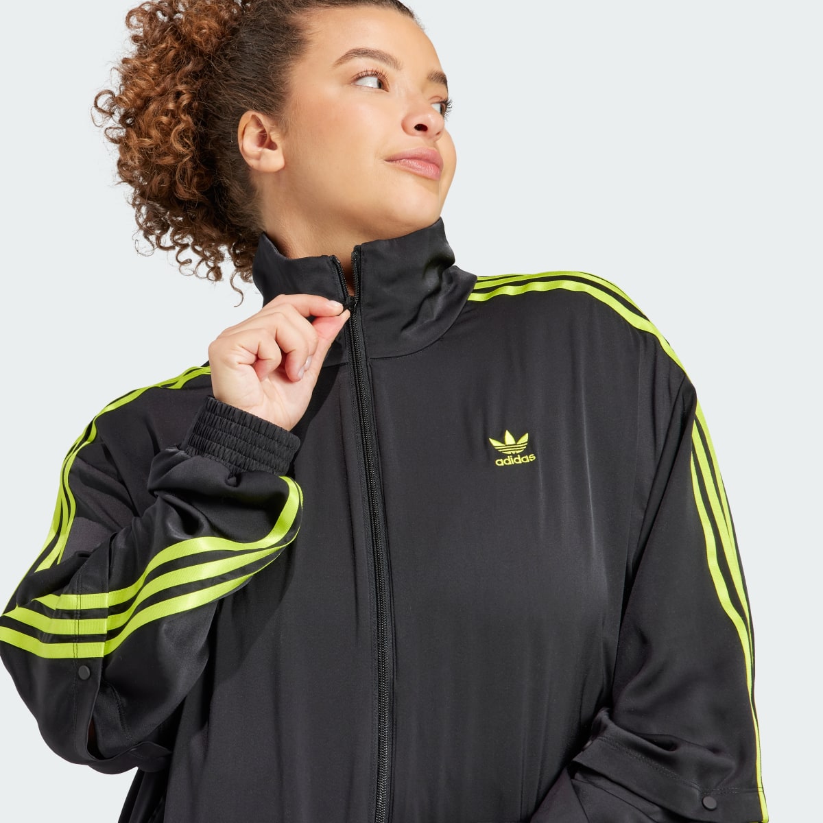 Adidas Satin Firebird Track Top (Plus Size). 6