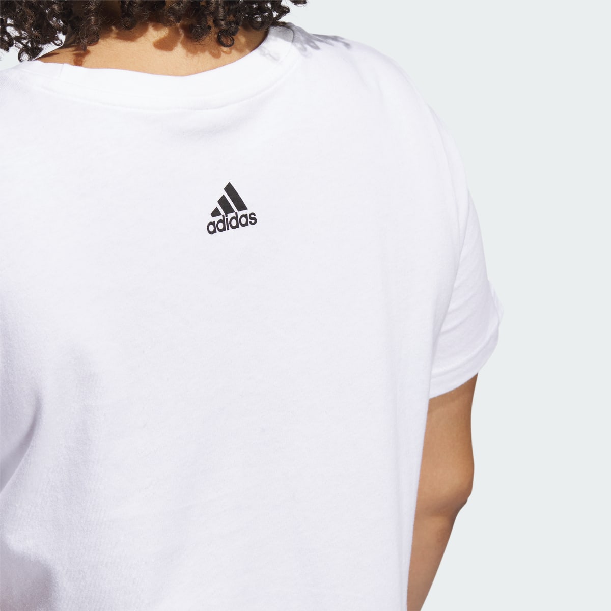 Adidas Linear Logo Tee (Plus Size). 7